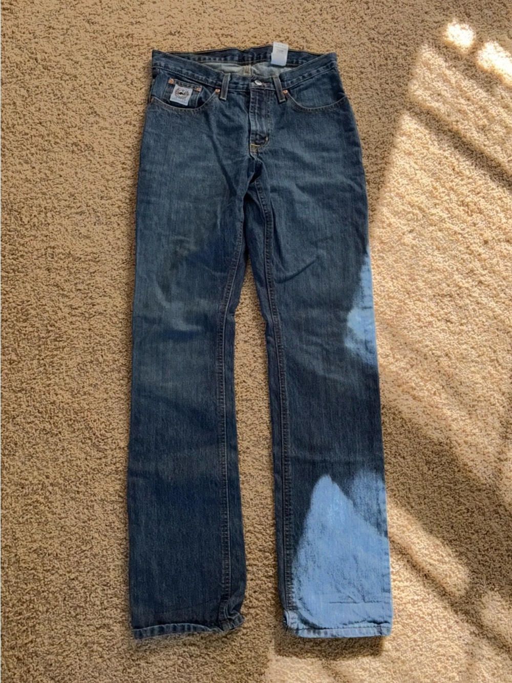 Cinch Men’s Straight Jeans in Medium Blue Denim